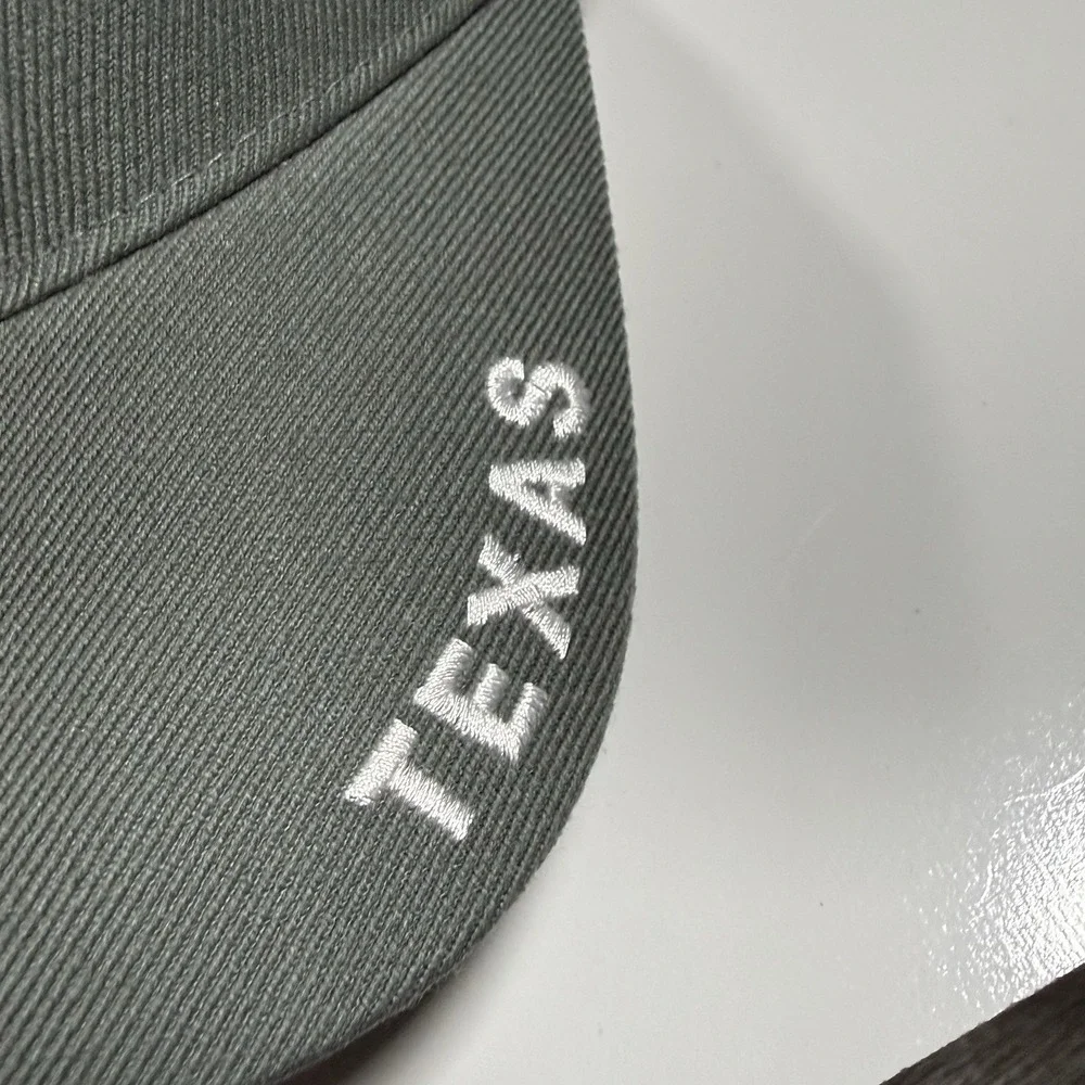 Blue Ocean Texas Longhorns Baseball Cap Gray Retro Circular Embroidery Hat Mens